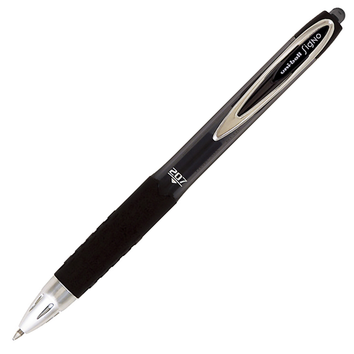 Ручка гелевая автоматическая "Uni-Ball Signo" 0.7 мм, черная — Абсолют