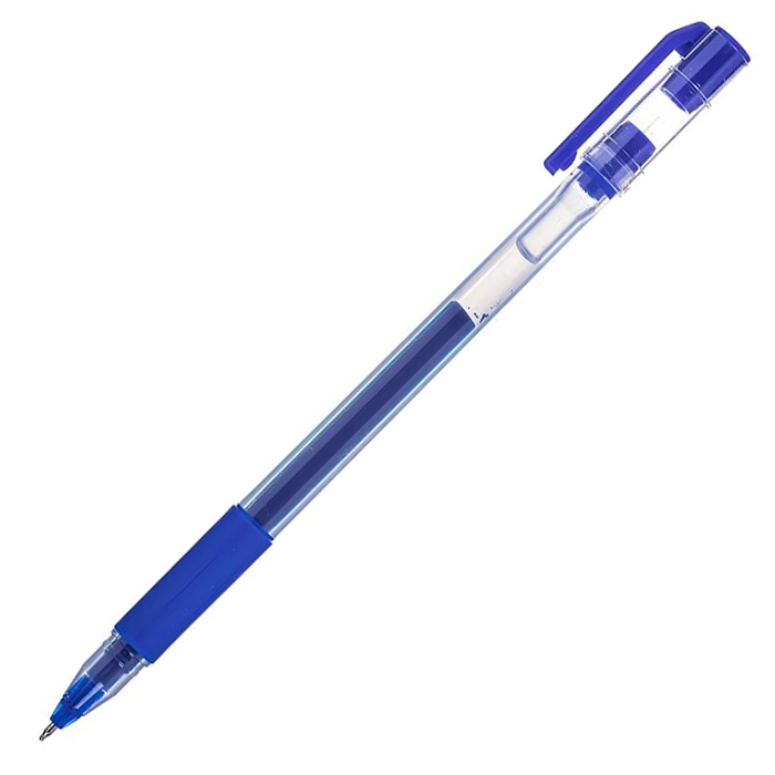 Ручка гелевая "Hatber Pick", 0.5мм., грип, синяя — Абсолют