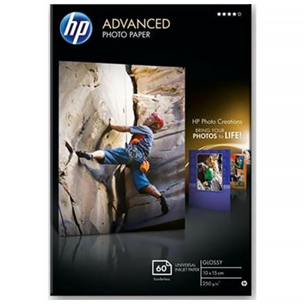 Фотобумага HP Advanced, 10х15см., глянцевая, 250г, 60л. — Абсолют