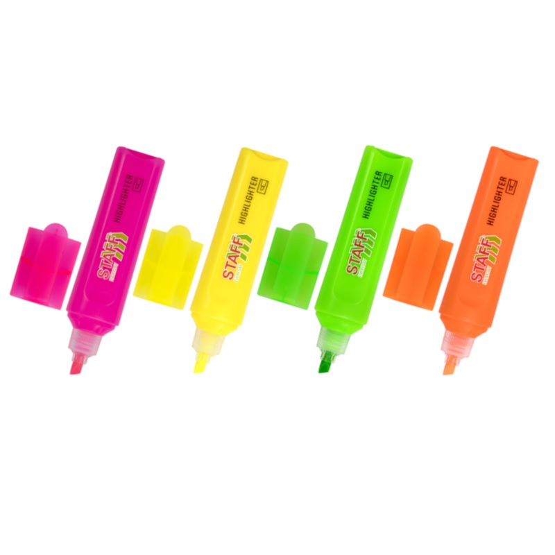 НАБОР 4цв. Текст.-маркер Staff "Everyday" линия  1-5мм., ассорти