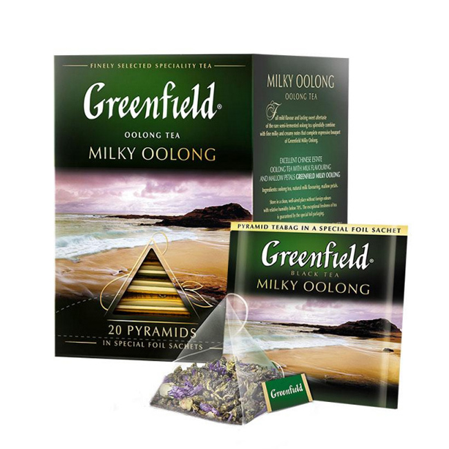 Зеленый чай Гринфилд "Milky Oolong" 20 пир., улун — Абсолют