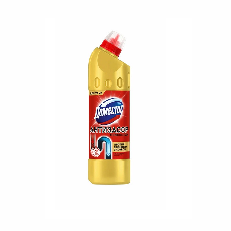 Чистящее средство от засоров "Domestos Turboclean" гель, 500мл./12