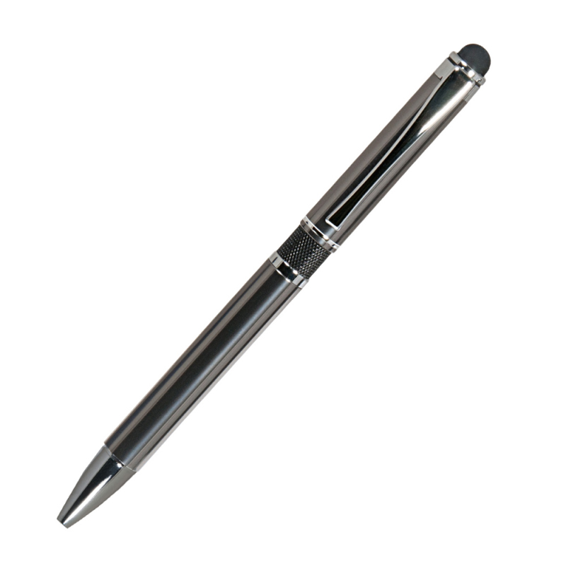 Ручка шариковая со стилусом Portobello "iP" с черной вставкой, синяя — Абсолют