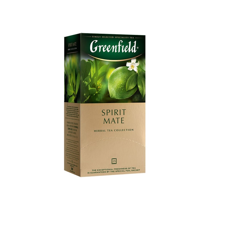 Чай  25 пак. Гринфилд Spirit Mate 1,5г., лайм, лимон/10