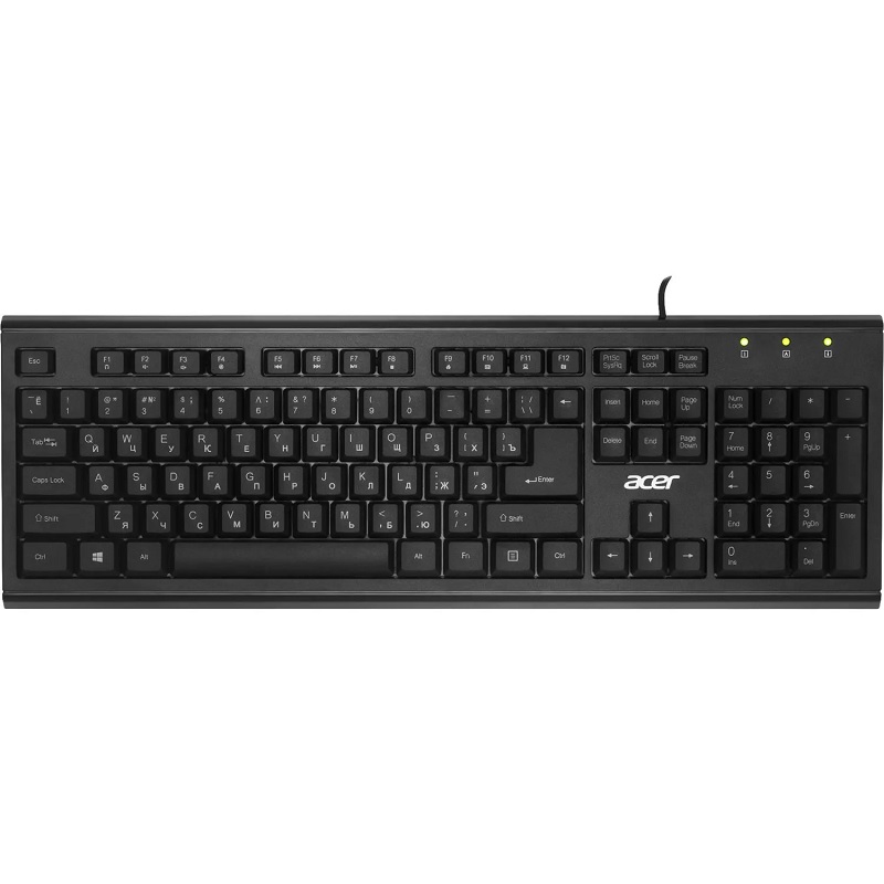 Клавиатура Acer OKW-120, USB, черный