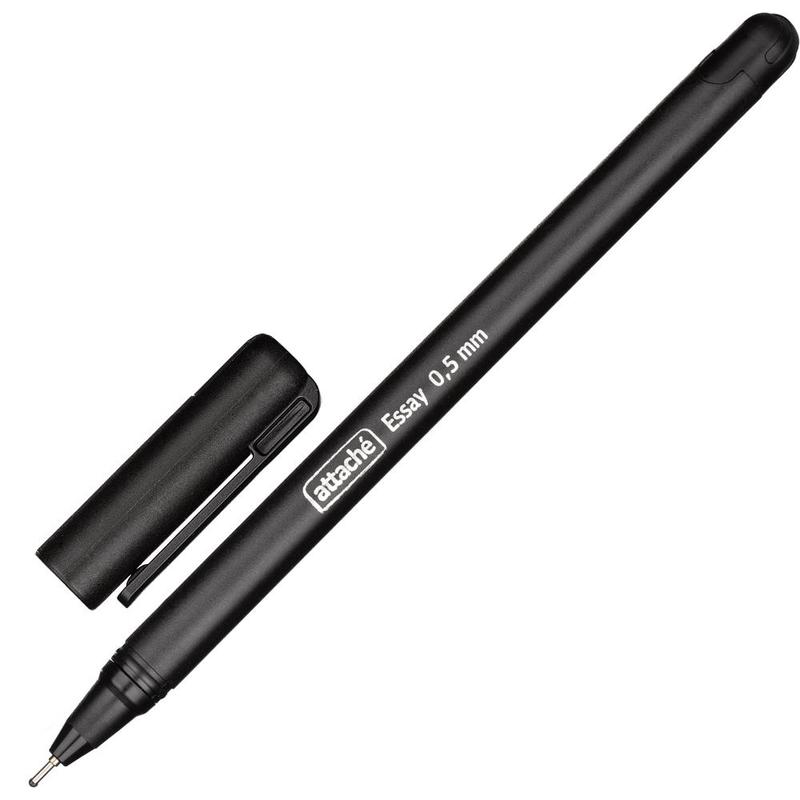 Ручка шариковая Attache "Essay", 0.5мм., черная — Абсолют
